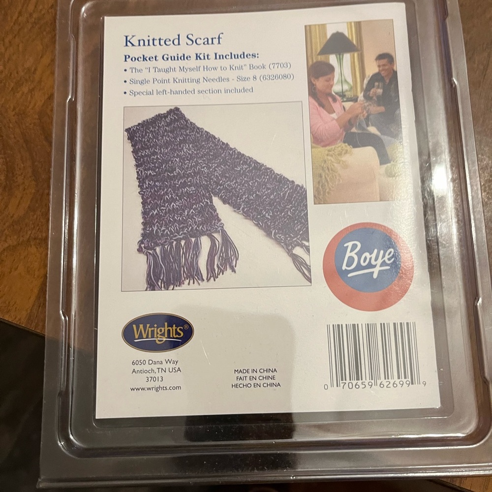 I taught myself to knit